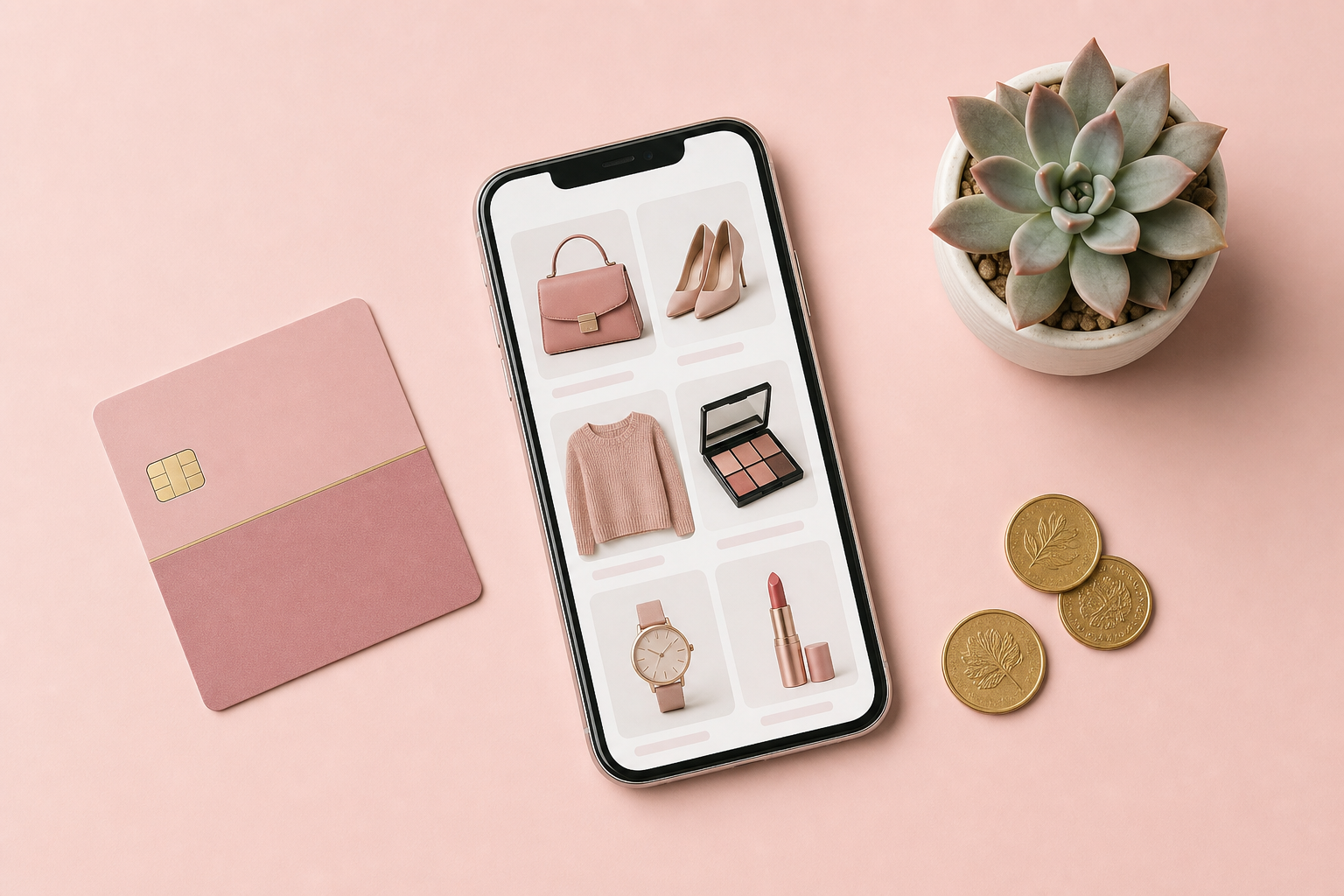 クレカでスマートにお買い物する20代女性